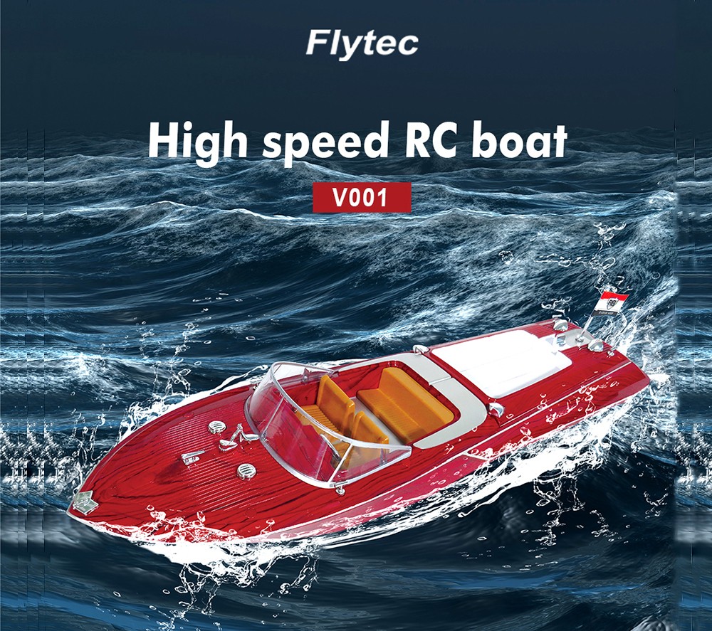 Flytec V001 2.4G High Speed Remote Control Boat Navigation Model Toy 