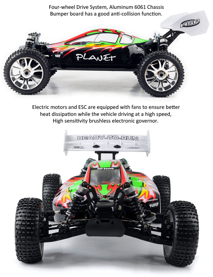 HSP 94060 1/8 Scale 2.4G Electrical RC Brushless Car High Speed 4WD Off-road SUV
