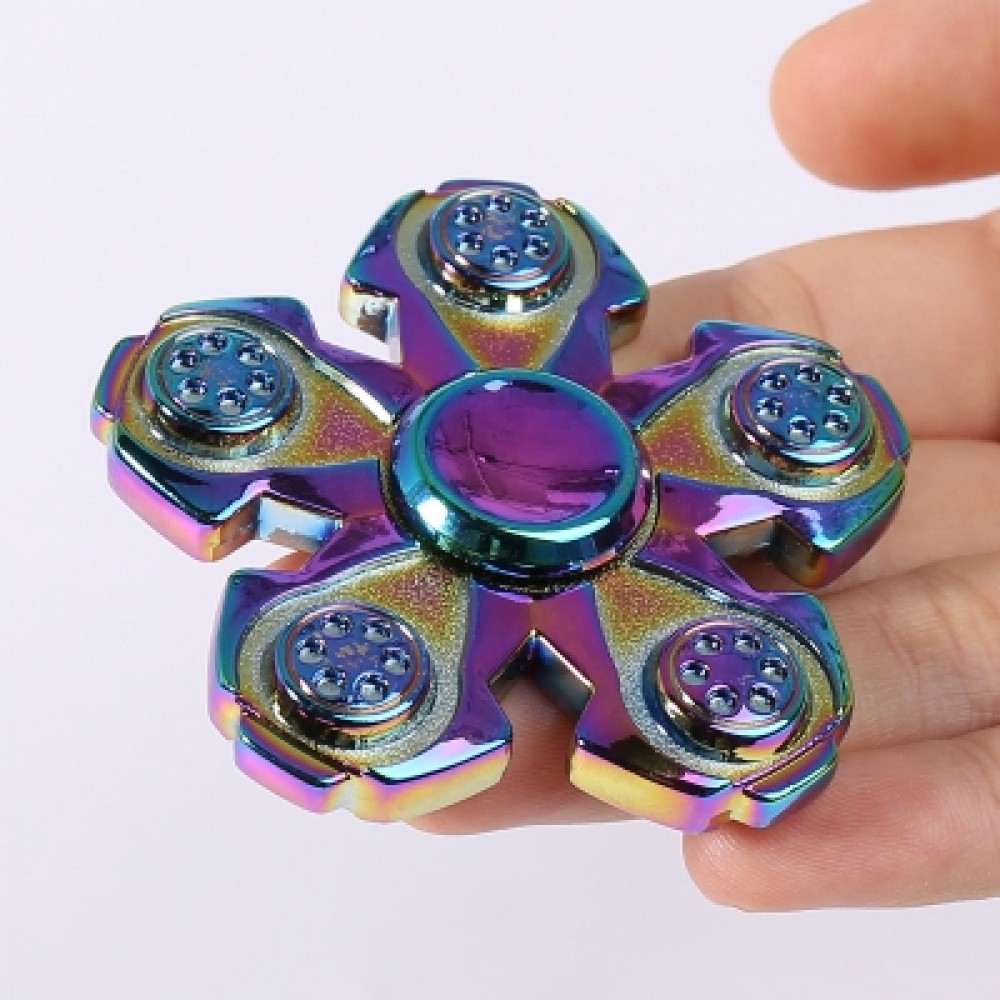 Floral Shaped EDC Spinning Metal Finger Gyro