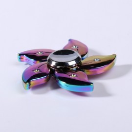 Rainbow Floral Time Killer EDC Metal Fidget Spinner