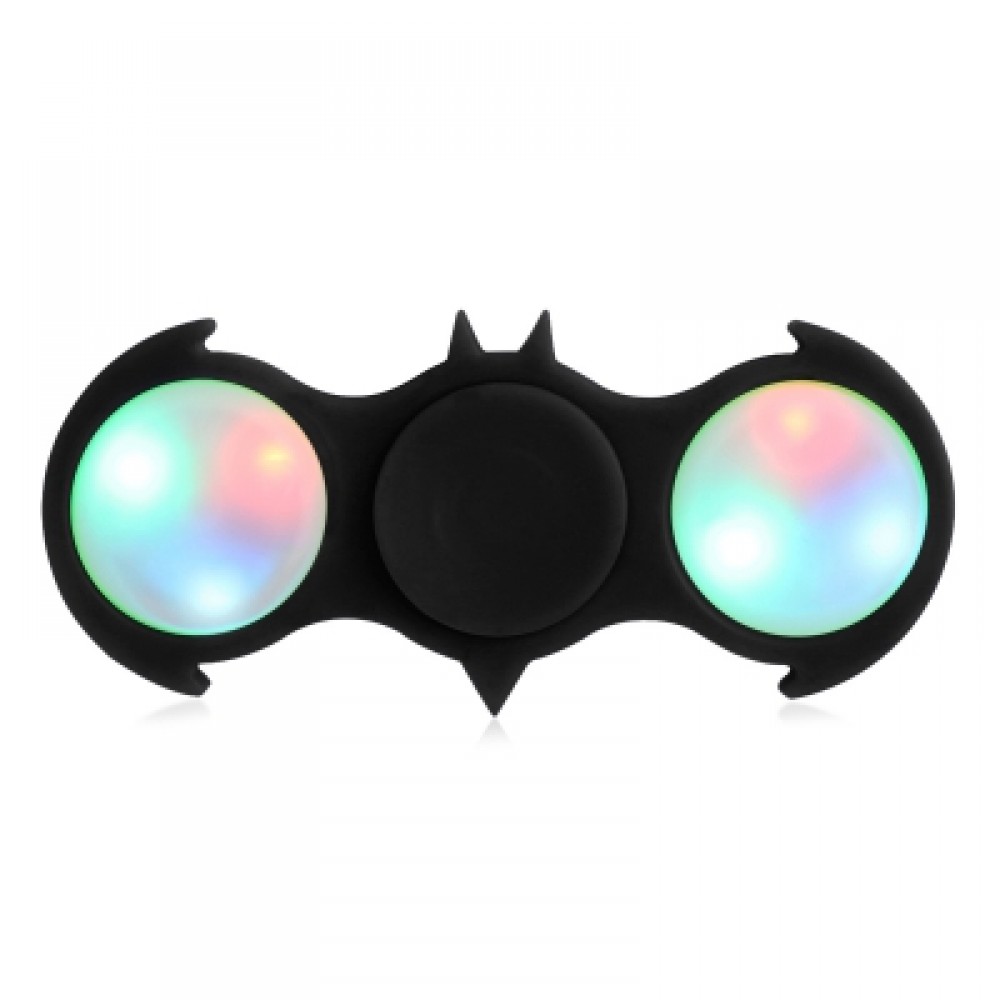Colorful Flashing LED Lights Fiddle Toy Bat Fidget Spinner