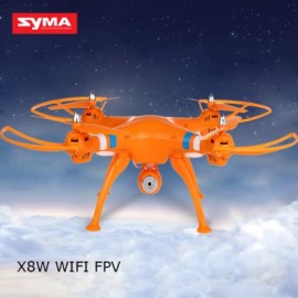SYMA X8W WiFi FPV Headless Mode 2.4G Remote Control Quadcopter with HD 0.3MP Camera 6 Axis Gyro 3D R