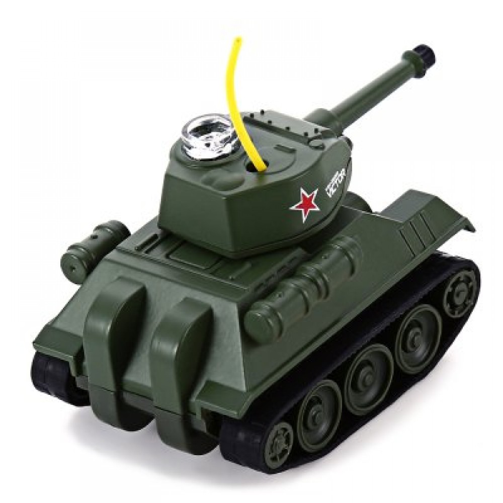 Happycow 777 - 215 Wireless 49MHz RC Tank Toy with Lights