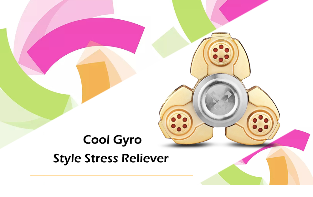 Titanium Alloy Gyro Stress Reliever Pressure Reducing Toy for Office Worker