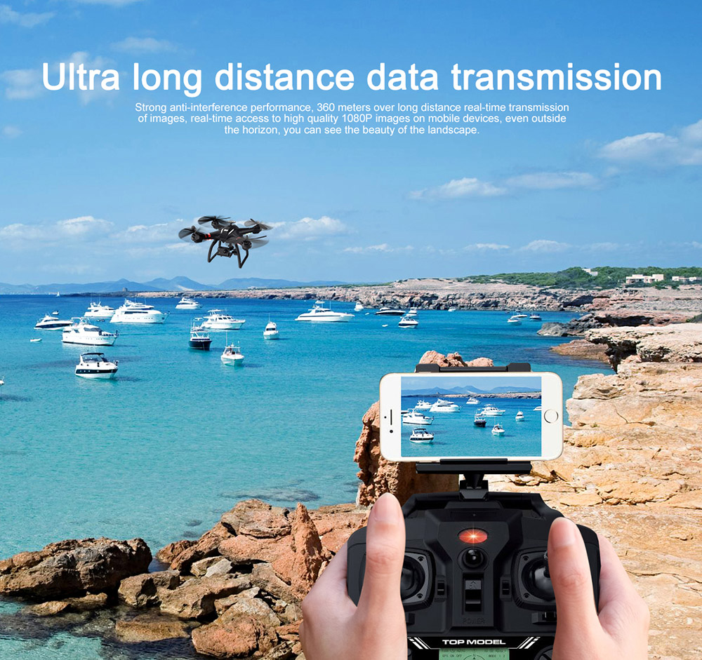 X22 Dual GPS WiFi FPV Brushless Drone with Gimbal 1080P HD Camera RC Quadcopter RTF