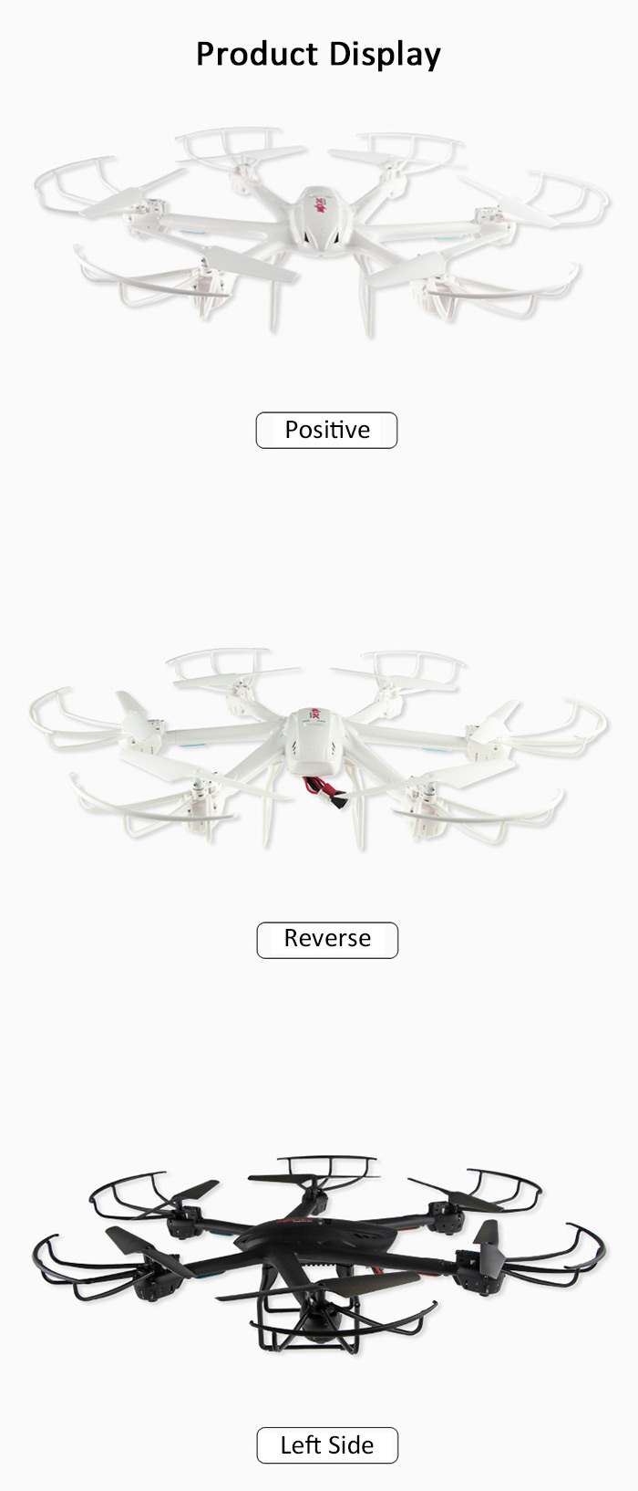 MJX X600 Headless Mode 2.4GHz 6 Axis Gyro RC Hexacopter with 3D Roll Stumbling Function
